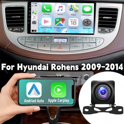 Fit for Apple Carplay Upgraded Radio for Hyundai Rohens 2009-14