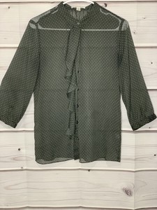 banana republic sheer blouse