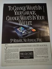 MasterCard GM Change Whats In Your Wallet Vintage 1990s Print Ad