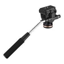 Professional  Video Fluid Drag Pan Head Damping Tripod Head w/ Handle F1B7
