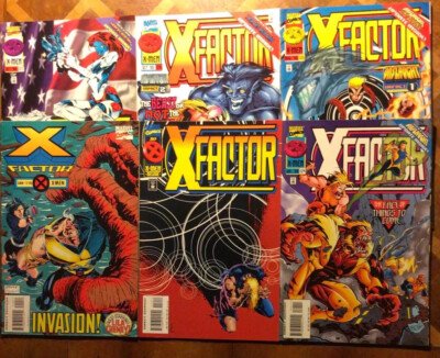 X-Factor. #110. #112. #124. #125. #126. #127. 1995-1996. Marvel Comics.