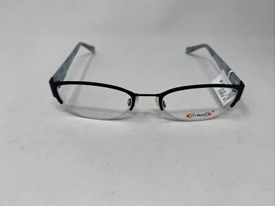 CRUSH EYEWEAR TITANFLEX 850039 10 49-19-130 BLACK BLUE EYEGLASSES  C96