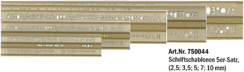 Schriftschablone Buchstabenschablone Schablone Zahlen Buchstaben 2,5 -20 mm - Bild 9 von 9
