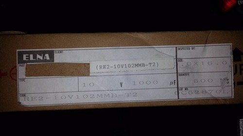 10x GENUINE NOS ELNA RE2 1000uf 10V Hi-end caps FOR AUDIO! - Picture 2 of 2