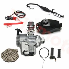 50cc 49cc 2 Stroke Engine Motor Kit Pull Start For Scooter Pocket Dirt Bike ATV