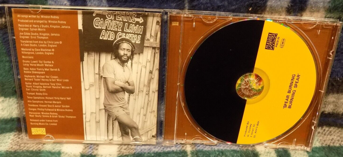 英2discs LP Burning Spear Spear Burning PSLP033 PRESSURE SOUNDS /00660 Spear Burning: Burning Spear Productions 1975-1979