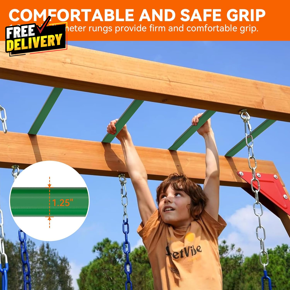 Monkey Bars Playroom Swing Monkey Bars Set Of Ladder Rungs Steel