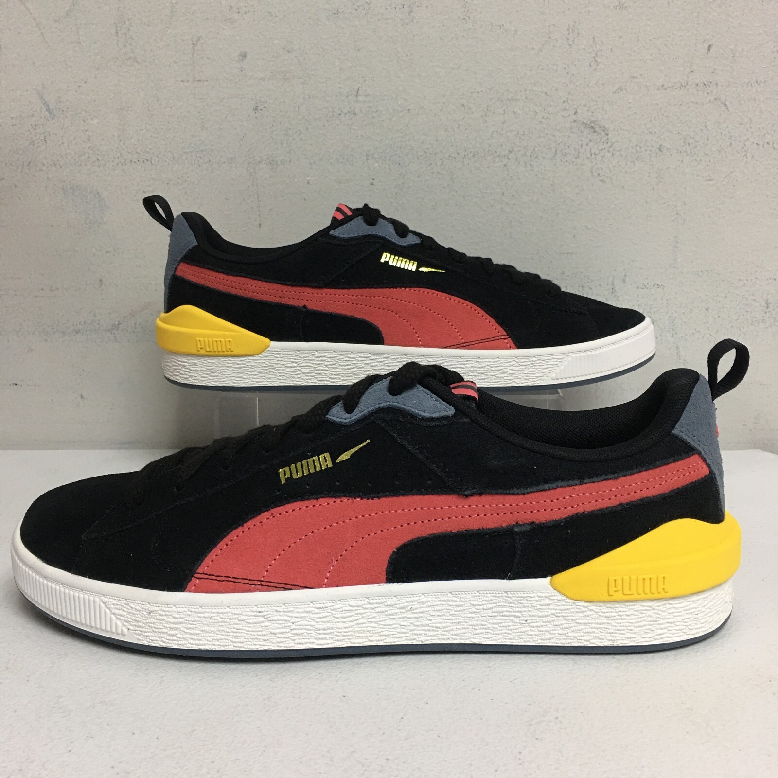 Мужская повседневная обувь Puma Suede Bloc, размер 11,5, черные спортивные кроссовки #НОВИНКА
