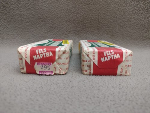 Jabón para barra de lavandería Fels-Naptha 6,5 oz sin abrir lote de 2 envoltorios de papel #4 - Imagen 7 de 9