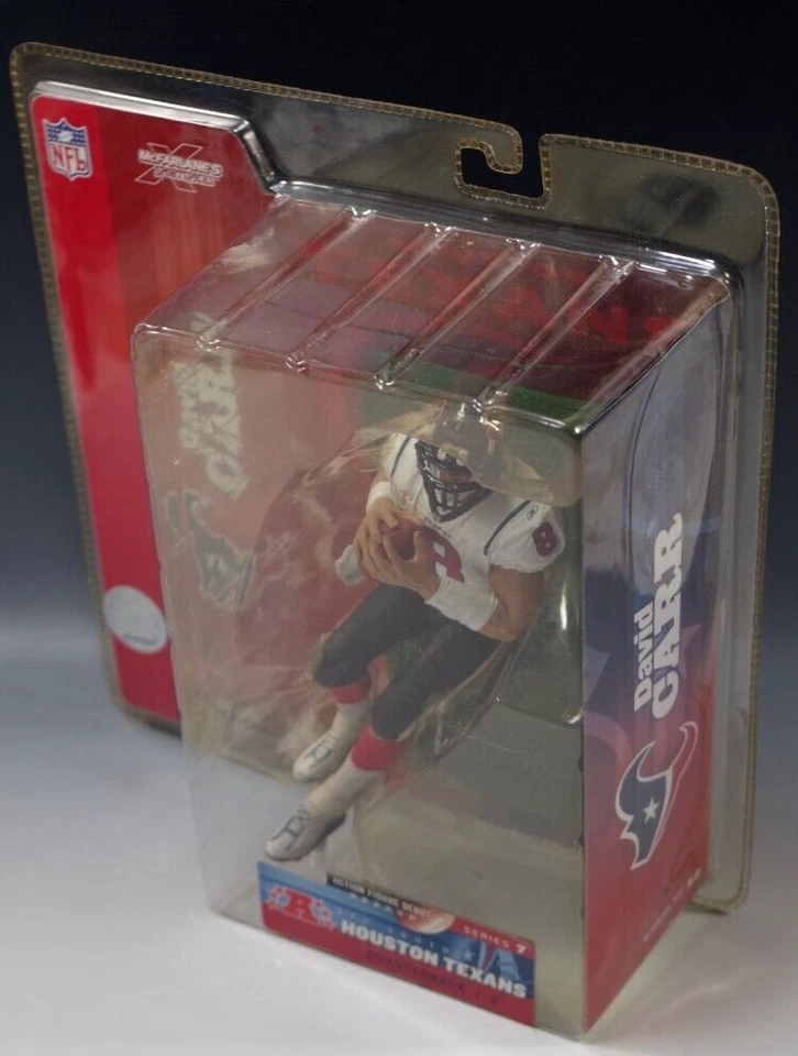McFARLANE DAVID CARR HOUSTON TEXANS FIGURINE SERIES 7 FOOTBALL MIB WHITE JERSEY - Image 3 of 4