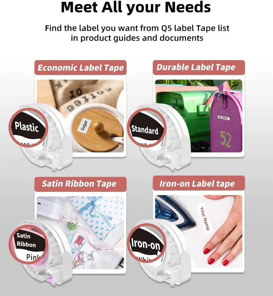 Portable Bluetooth Label Maker with Inkless Rechargeable Design for Easy Home & Office Use