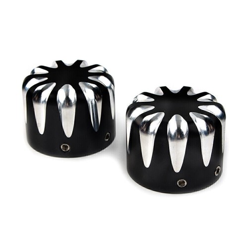 CNC Cut Front Axle Cap Nut Cover for Harley Electra Glide Sportster Motor Cool - Picture 7 of 7