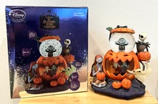 DISNEY STORE NIGHTMARE BEFORE CHRISMAST MUSICAL SNOW GLOBE JACK SALLY - DAMAGE!!