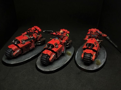 Indomitus Outriders Blood Angels pained Warhammer 40k primaris space marines - Picture 3 of 3