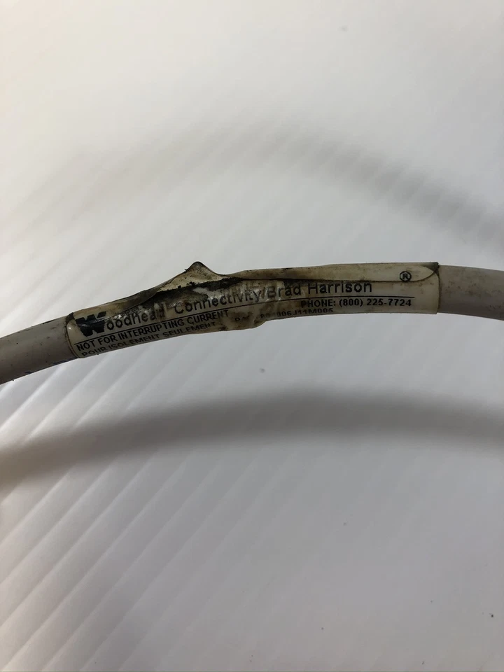 Interruptor de botón de parada de emergencia montaje derecho con conectividad Woodhead 804006J11M005 Foto 2 de 4