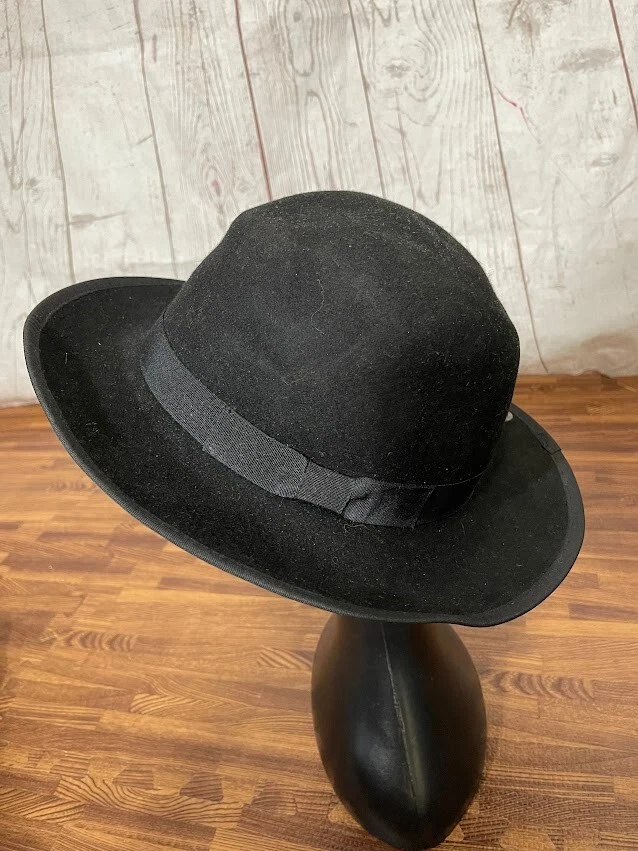 Sombrero Peter Grimm Fedora Negro 100% Lana Talla Única Foto 2 de 4