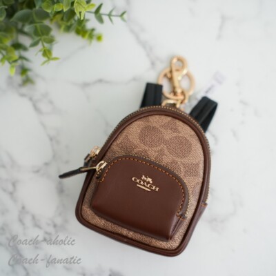 NWT Coach CX066 CZ086 Mini Court Backpack Bag Charm | eBay