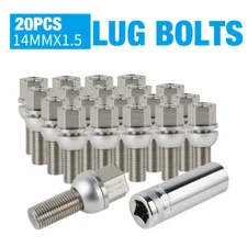 NICECNC For Benz For VW Stainless Steel Wheel Lug Bolt M14x1.5 Ball Seat 28mm