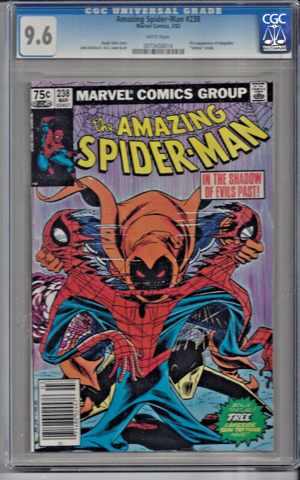 Amazing Spiderman #238 with Tattooz, CPV, CANADIAN .75 Cent Variant, Unpressed 