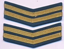 Late 1940-50s Germany German Pilot Rank Shevron Sleeve Patch Insignia Post WWII