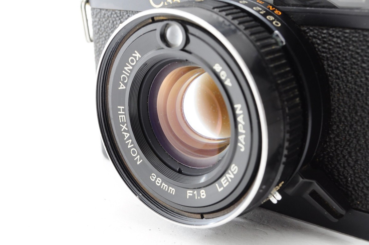 EXC+5] Konica C35 FD 35mm Film Camera Black w/Hexanon 38mm F