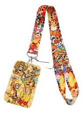 Winnie The Pooh Tigger Character Themed Keychain Lanyard with ID Holder
