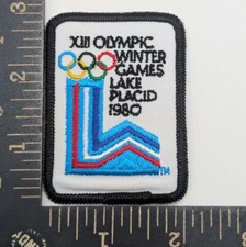 Vintage Winter XIII Olympic Games Lake Placid USA 1980 Souvenir Patch Badge