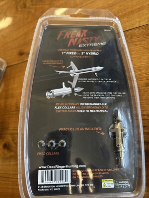 NEW* Dead Ringer Freak Nasty Extreme Broadhead 100 grain 3 pack | eBay