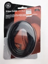 GE video double shielded coaxial cable 6 feet sealed new old stock