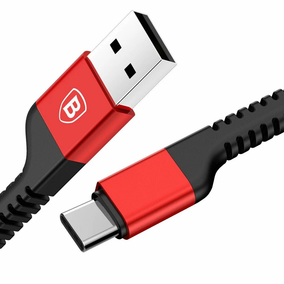 Baseus USB-C к USB-кабель доверенным лицом против разрыва кабель для тип-C-красный 1 м - Изображение 3 из 4