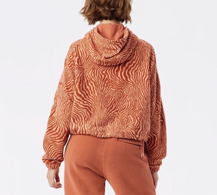 Outdoor Voices Primofleece Pullover Melon Zebra S View 3