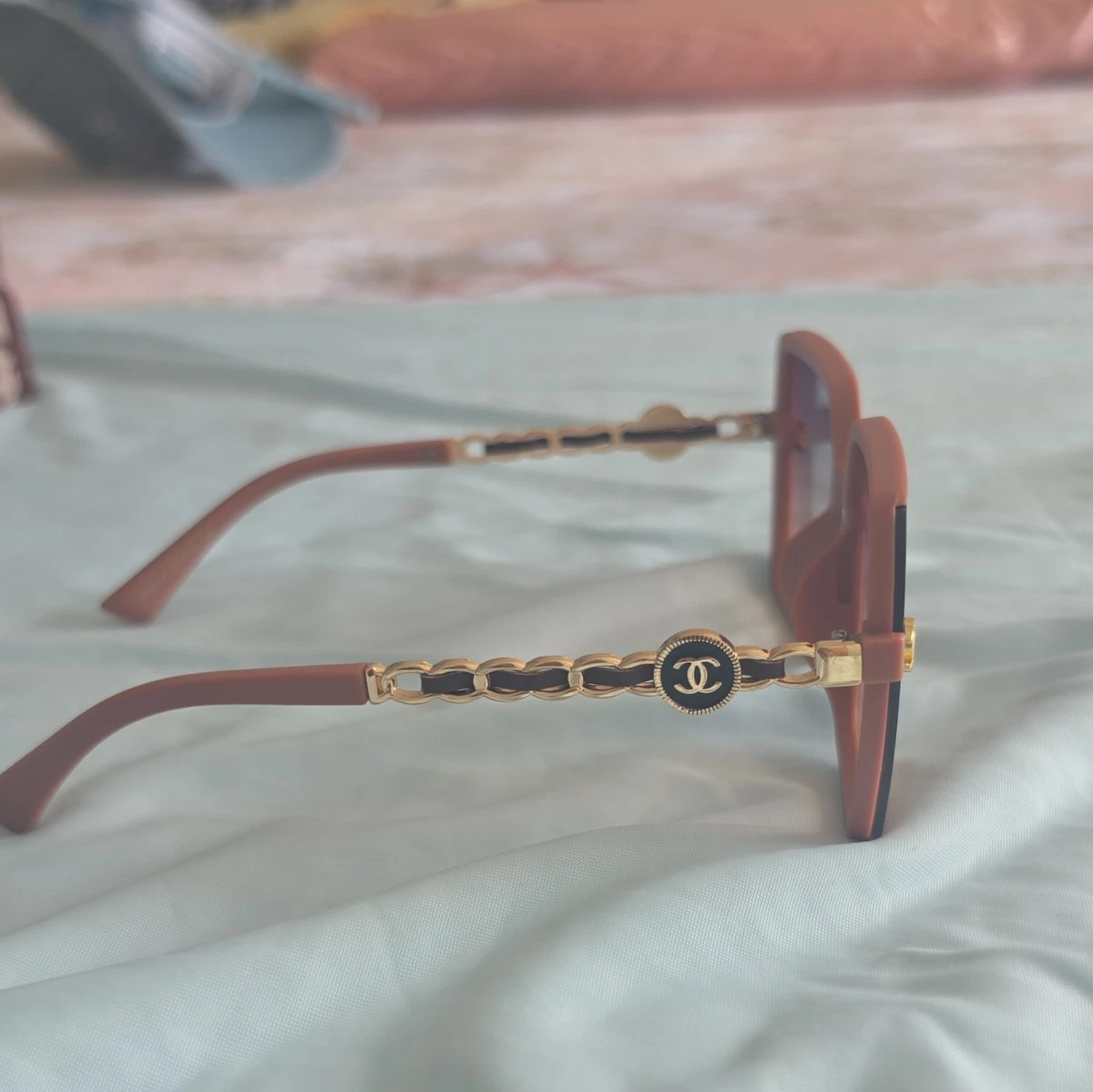 CHANEL Brown Plastic Frame Sunglasses for Women for sale | eBay