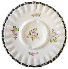 1942-67 Fenton Silvercrest "Violets In The Snow" Pattern Bowl/Ashtray 
