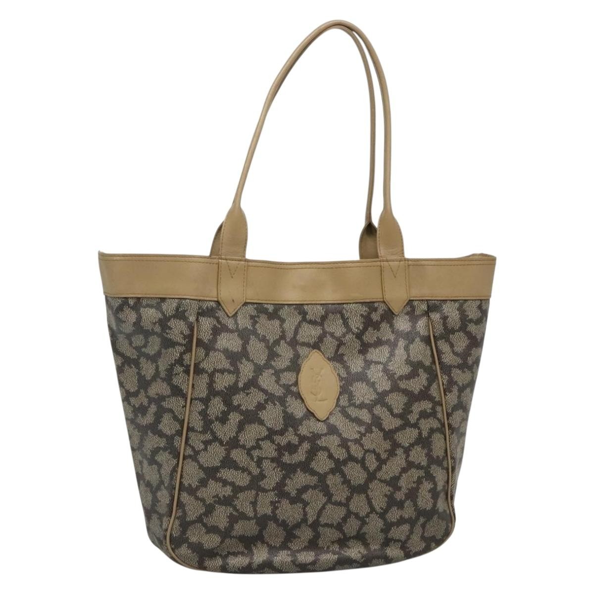 SAINT LAURENT Borsa Tote Bag PVC Beige Autentica bs27992