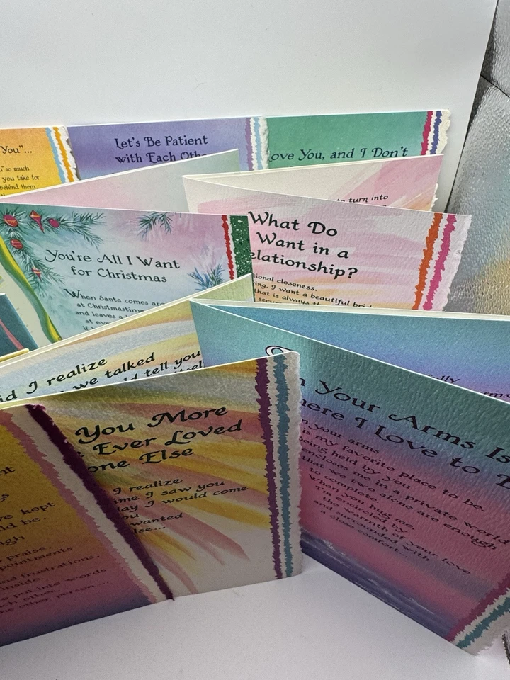 Enorme Lote de 11 Tarjetas de Felicitación Artes Blue Mountain De Colección Nuevas Sin Usar Amor Navidad Foto 3 de 4