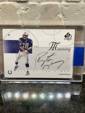 1998 Peyton Manning SP Authentic Sign of the Times Auto On-Card Colts Rookie Era. rookie card picture
