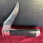 CASE XX New 10623 Smooth Black Handle 1 Blade Halloween Russlock Knife/Knives — photo 3