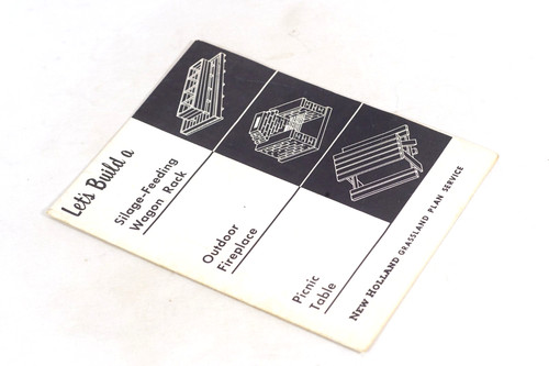 Vintage New Holland Grassland Plan Service Picnic Table Plans Blueprint