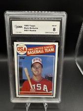 1985 Topps #401 Mark McGwire GMA 8 NM-MT USA Rookie Card