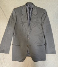 Giorgio Armani Blazer Jacket 100 Cotton Olive Gray 2 Button Italy NWT 46R