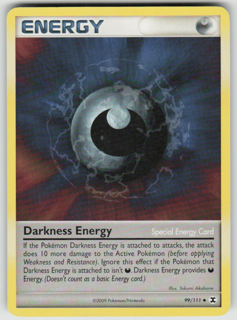 Darkness Energy 99/111 Uncommon Rising Rivals Pokemon Moderately Played