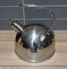 V1/ A11 ANCIENNE BOUILLOIRE EAU THE 1,5L INOX SIFFLE...TRES BON ETAT