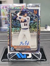 2024 Bowman Draft 1st Trey Snyder #/71 Sparkle Refractor Auto NY Mets 🔥 