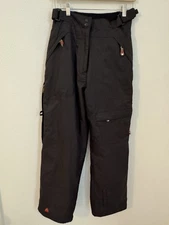 Kemper Snow Pants Size M Womens Ski Snow Board Adjustable Black Excellent