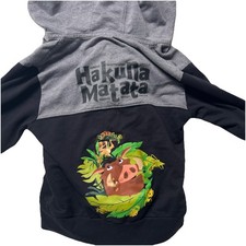 Disneys Animal Kingdom Lion King Small Kids Zip Hoodie Small