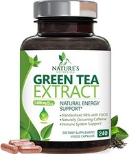 Green Tea Extract 1000mg - 240 Capsules, 45 EGCG