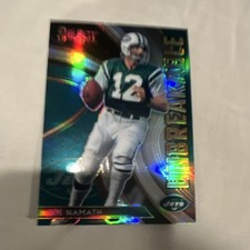 Joe Namath Unbreakable Insert New York Jets NFL Football Sports Trading Card
