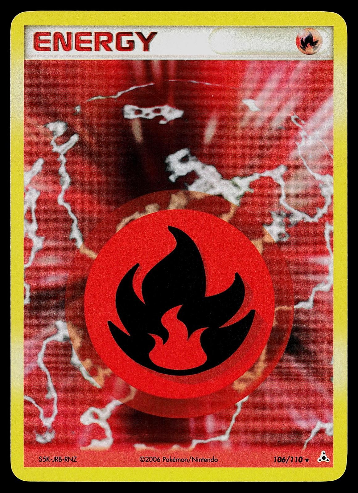 Pokemon Card - Fire Energy Holon Phantoms 106/110 Holo Rare