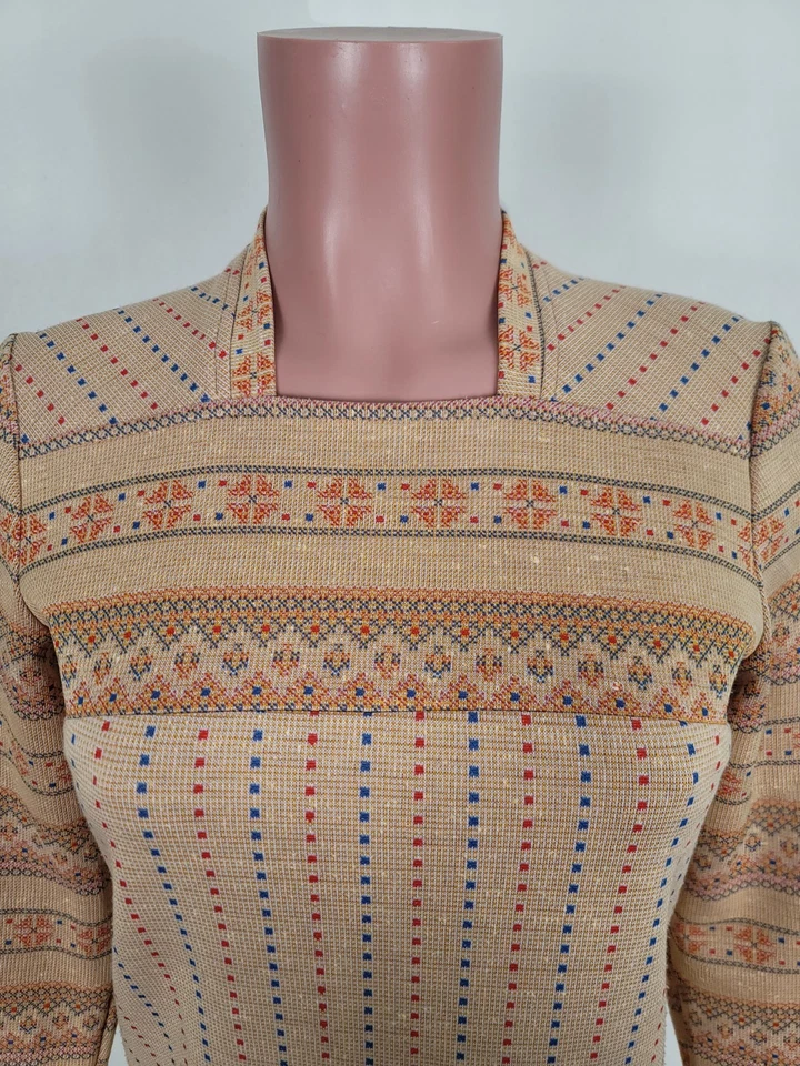 Vestido Corto Para Mujer Vintage Años 60 Era GAY GIBSON Cultura Pop Mod Gogo Talla 8 Foto 4 de 4