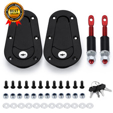 Universal Racing Car Flush Hood Latch Pin Kit - Engine Bonnet Lock Kit